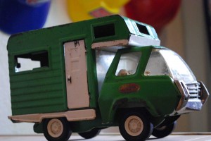vintage tonka truck green toy